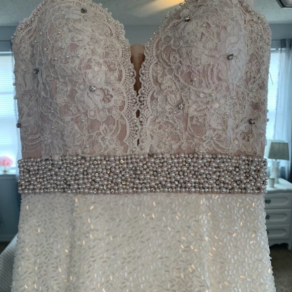 Sherri Hill 11260 White Pageant/Prom/Wedding Dress - Picture 13 of 16